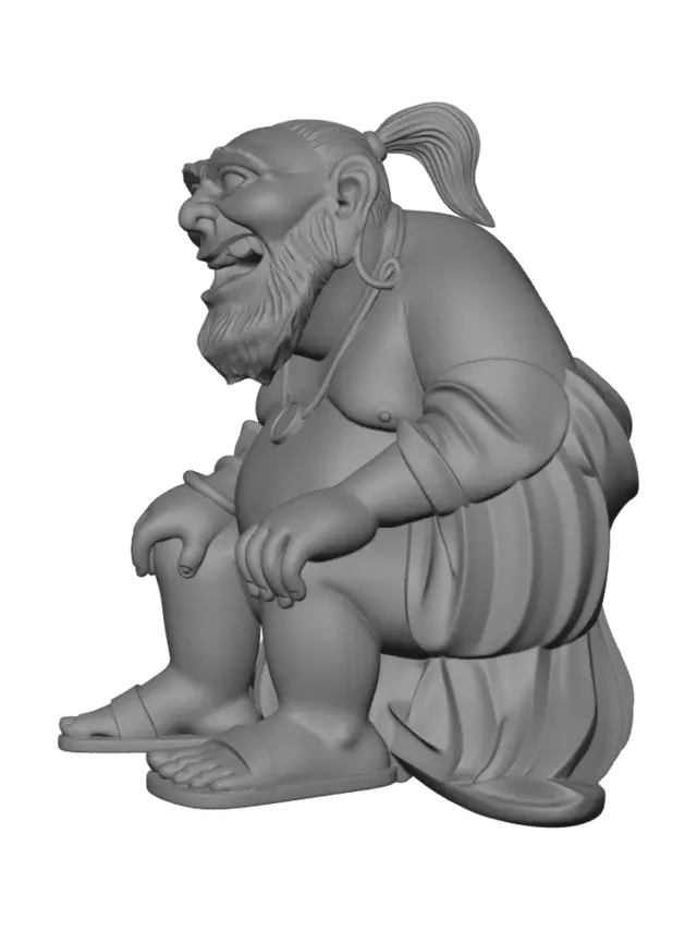 3D model for Green Ogre in a Robe