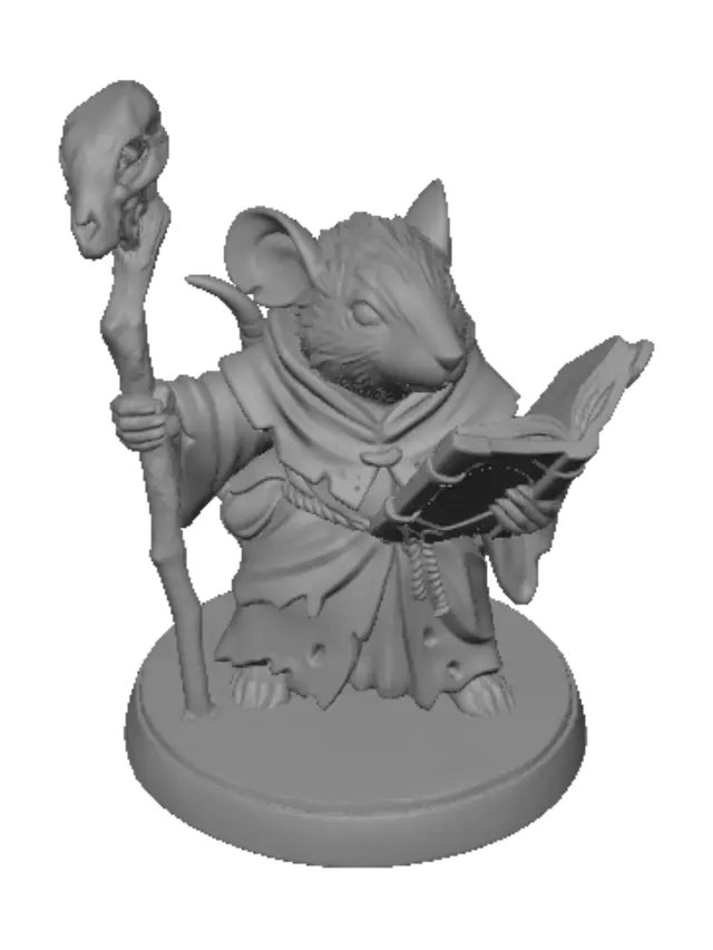 3D model for Bookbound Rat Mage