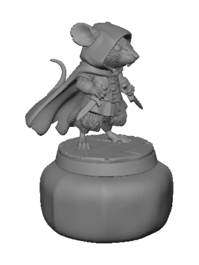 3D model for Hooded Rat Rogue