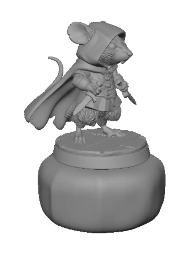 3D model for Hooded Rat Rogue