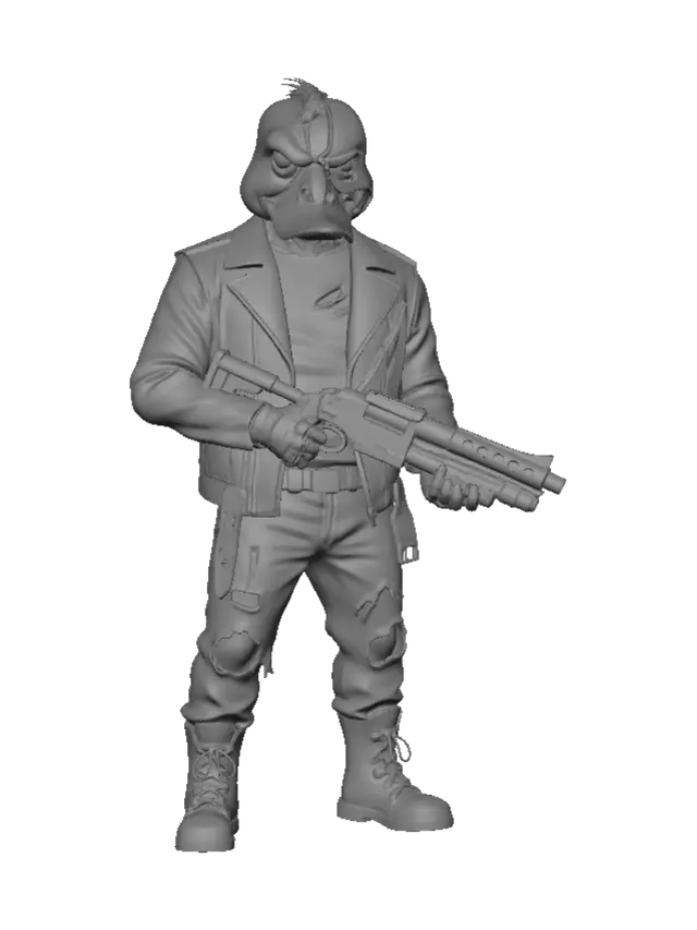 3D model for Cyborg Duck Vigilante