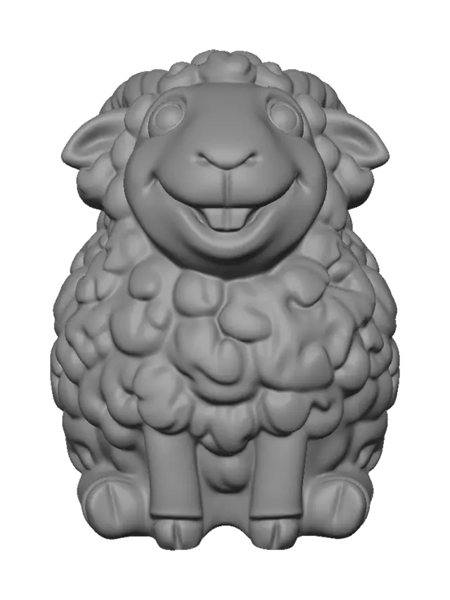 3D model for Joyful Ceramic Sheep