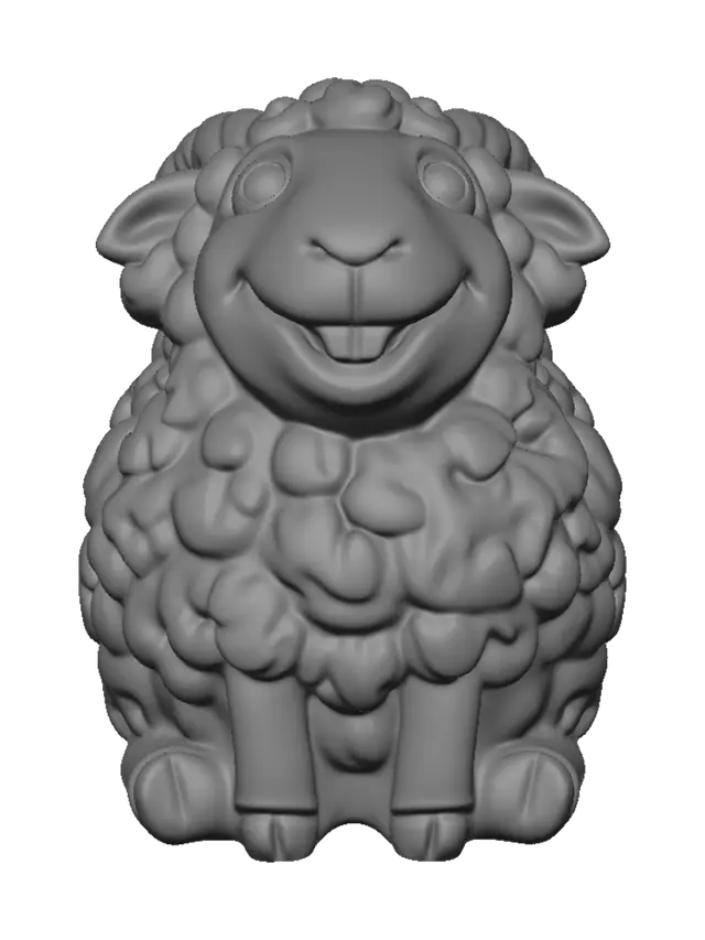3D model for Joyful Ceramic Sheep