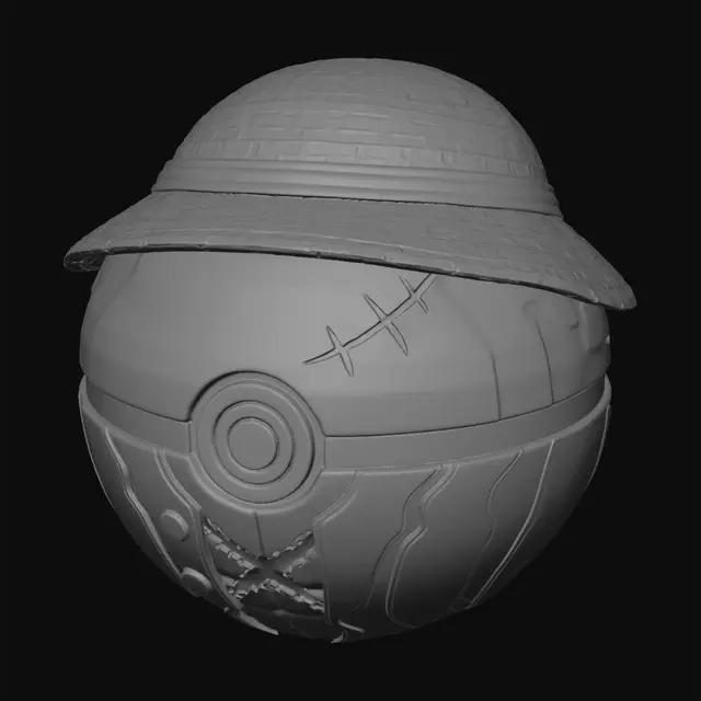 3D model for Straw Hat Pokeball