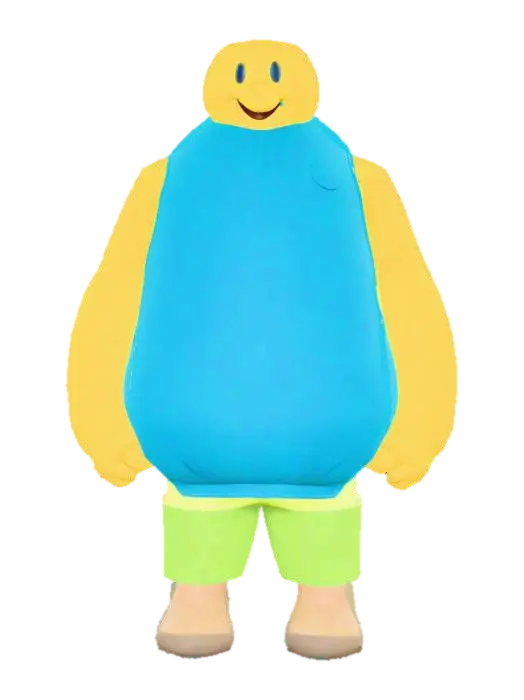 The FatMann - Ceo 3D model, vytvořený pomocí AI