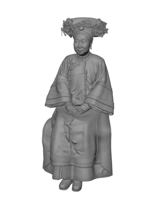 3D model for Portrait of a woman in Qing dynasty imperial robes