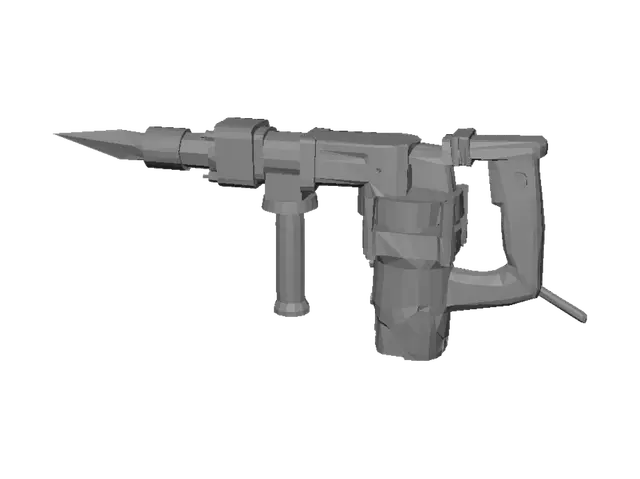 3D model for Cordless hammer drill with side handle