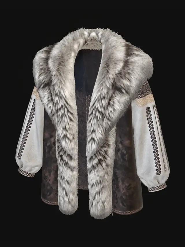 3D model for Winter's Embrace Fur Coat