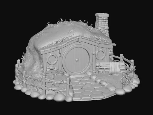 3D model for Mossy Hobbit Hole