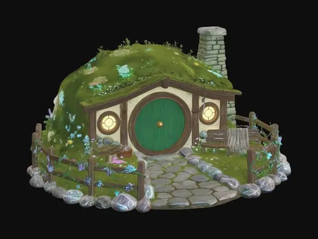 3D model for Mossy Hobbit Hole