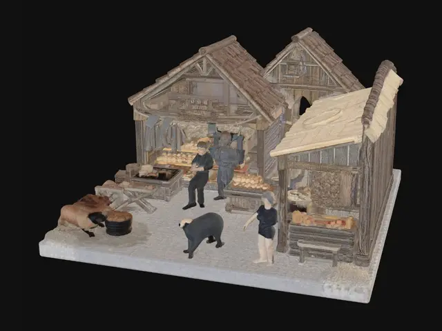 3D model for středověký trh * diorama *měřítko 1/ 72