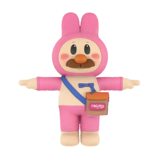 3D model for Pink Bunny Character