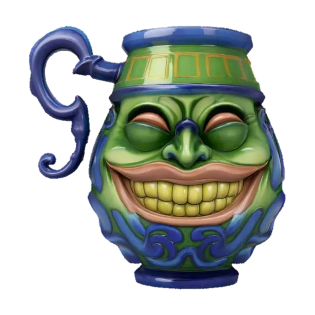Grinning Vessel - Laughing 3D model, vytvořený pomocí AI