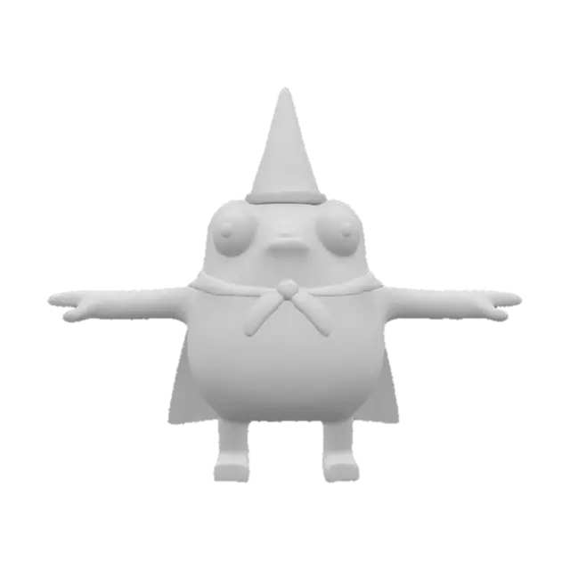 3D model for Froggy Wizard