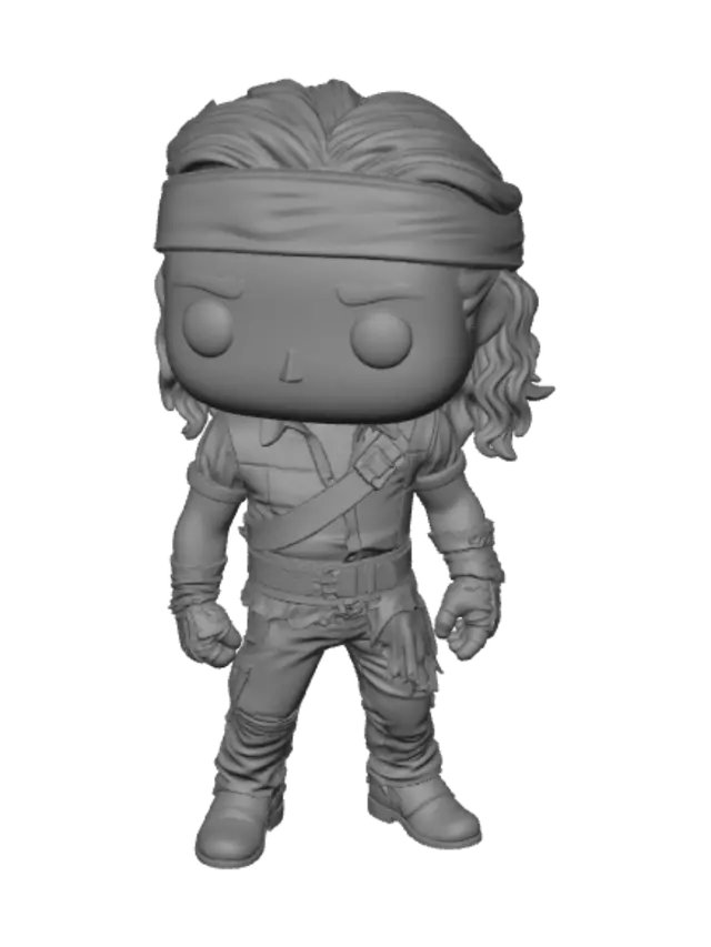3D model for Indiana Jones Funko Pop