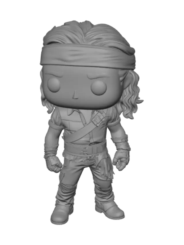 3D model for Indiana Jones Funko Pop