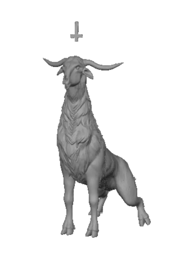 3D model for Horned Cross