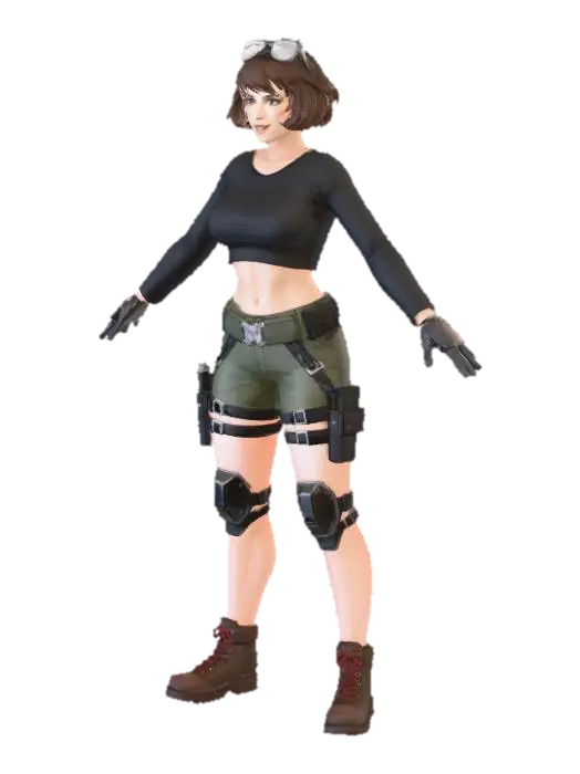 Explorer Adventurer - Brave 3D model, vytvořený pomocí AI