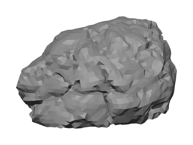 3D model for Snow-Capped Boulder