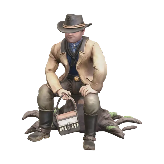 Ornate Arthur Morgan - Gangster 3D model, vytvořený pomocí AI