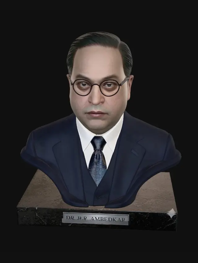 3D model for Navy-Suited Bust on Marble Plinth