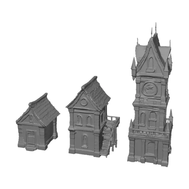 3D model for Cloudbound Clocktower Complex