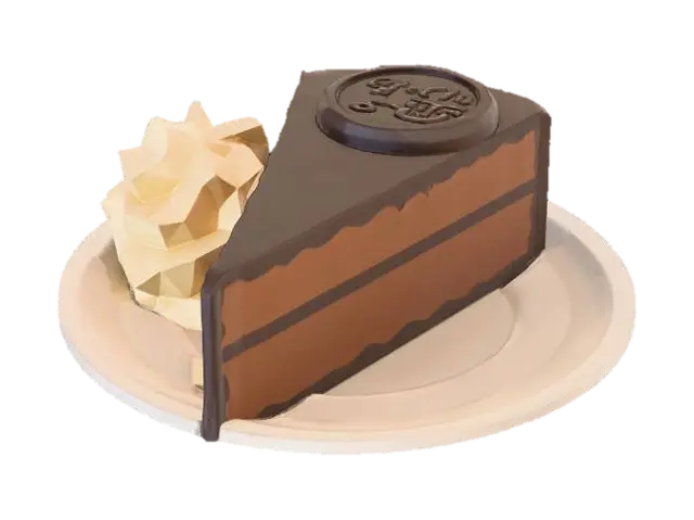 Sacher Delight - Delicacy 3D model, vytvořený pomocí AI