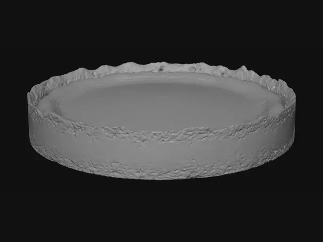 3D model for Creamy Cheesecake on a White Plate