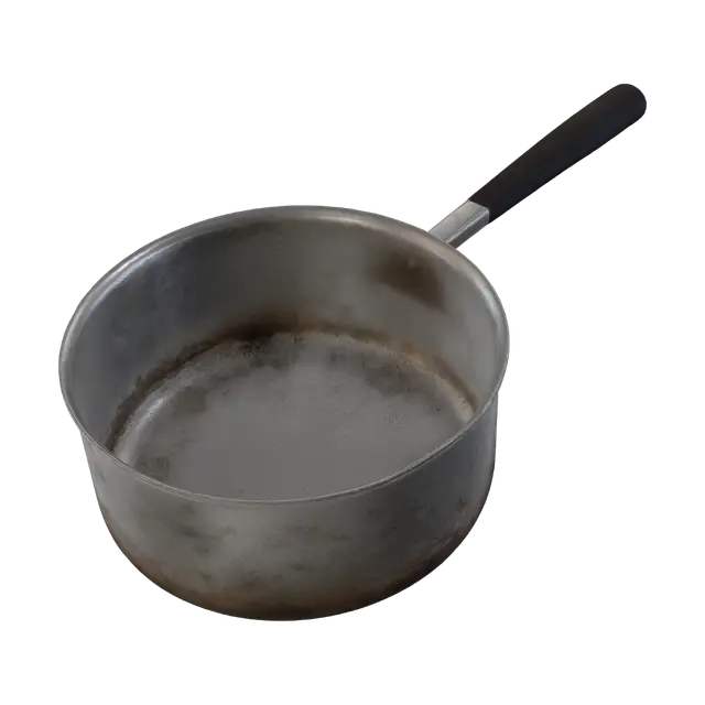 3D model for Rusty saucepan