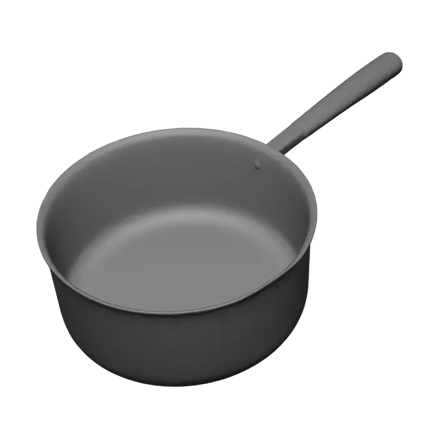 3D model for Rusty saucepan