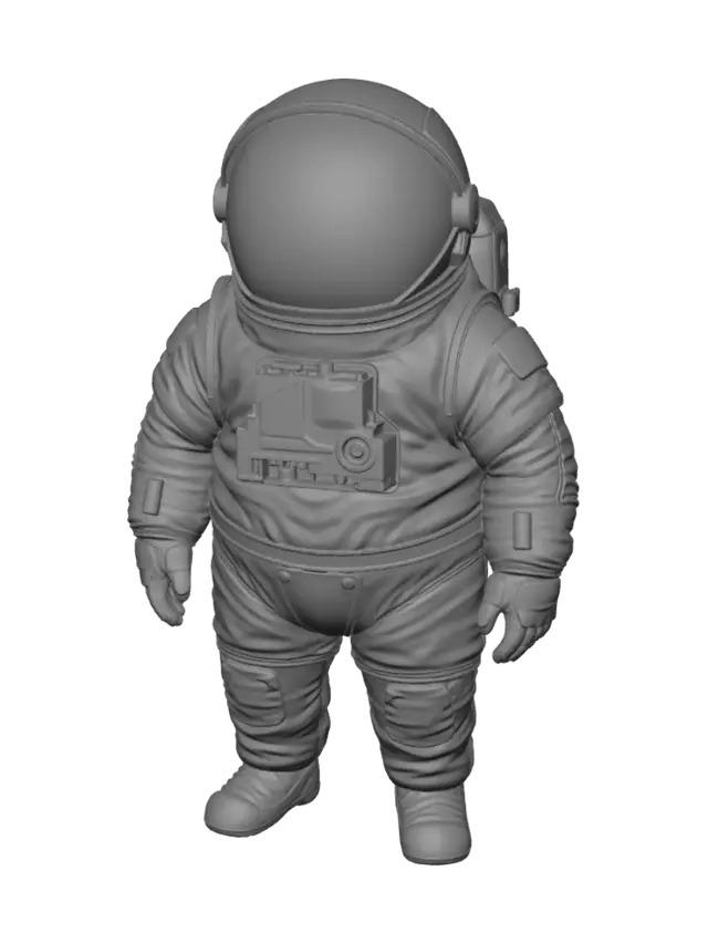 3D model for Нарисуй персонажа из among us фотографично, как будто он реальный человек, на белом фоне, в полной экипировка