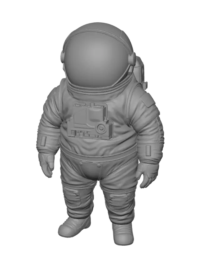 3D model for Нарисуй персонажа из among us фотографично, как будто он реальный человек, на белом фоне, в полной экипировка