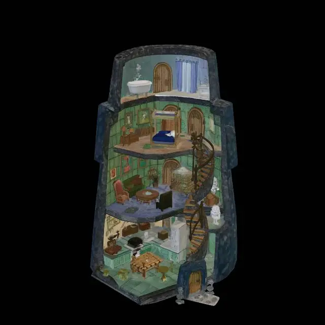 3D model for Stone Spiral Manor