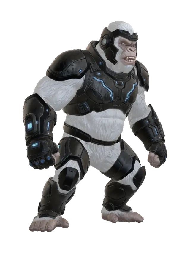 3D-модель Warrior Kong - Biceps, сгенерированная ИИ
