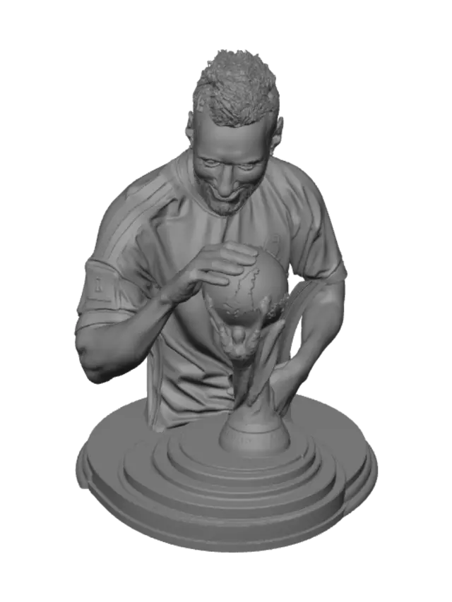 3D model for Messi and the World Cup Trophy
