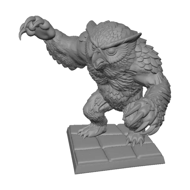 3D model for Stoneclaw Owlbear