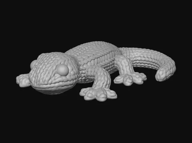 3D model for Knitted Lizard Charm