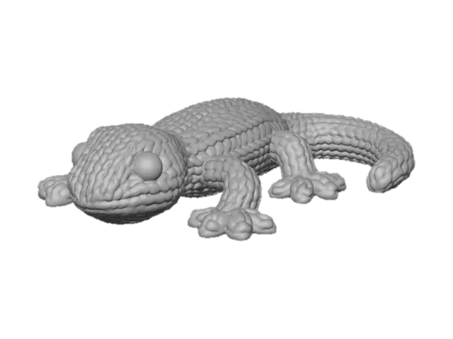 3D model for Knitted Lizard Charm