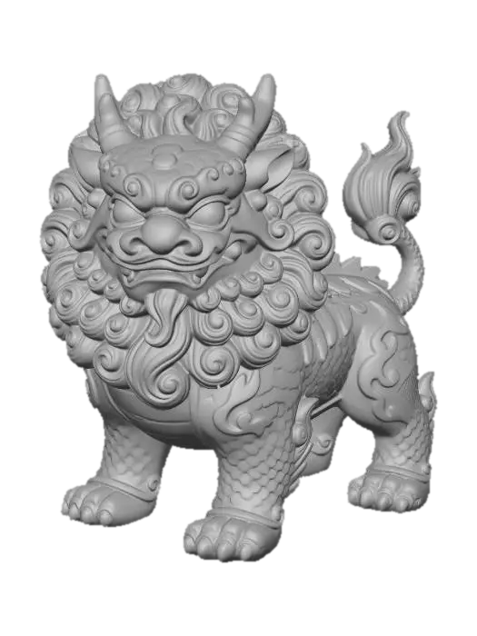 3D model for Rainbow Guardian Lion