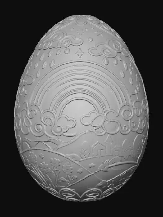 3D model for Rainbow Landscape Egg #EasterEgg2026#