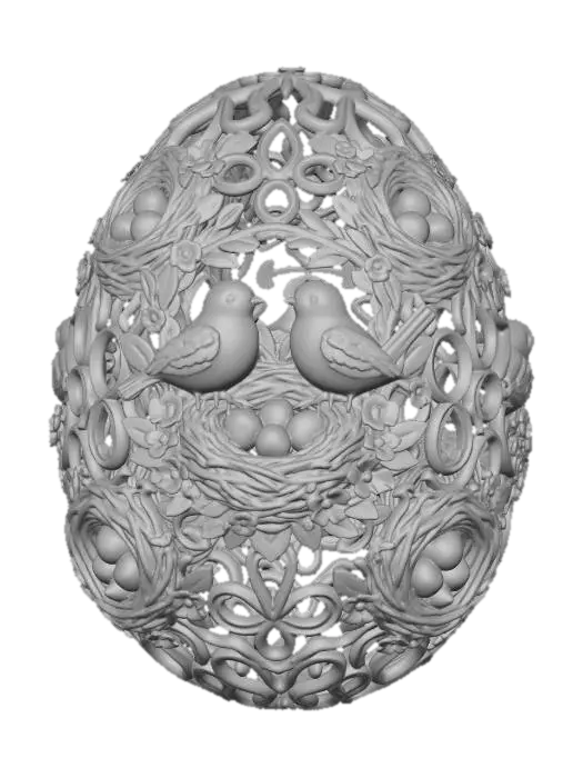 3D model for Bluebird Nest Easter Egg #EasterEgg2026#