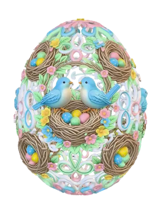 3D model for Bluebird Nest Easter Egg #EasterEgg2026#