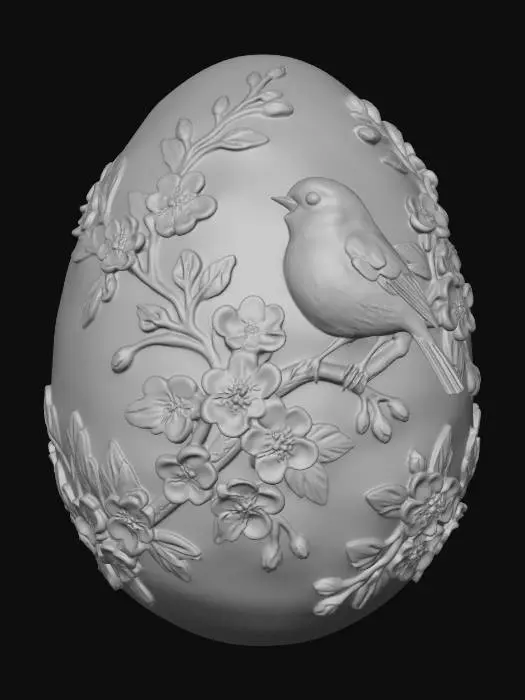 3D model for Robin on a Blossom Egg #EasterEgg2026#