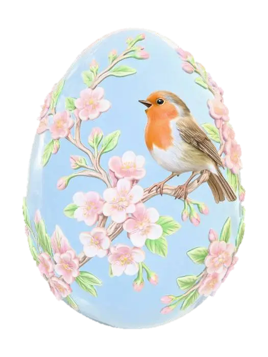 3D model for Robin on a Blossom Egg #EasterEgg2026#