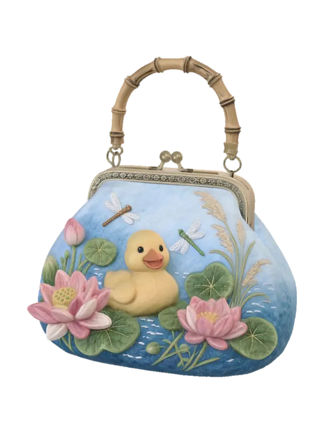 3D model for Duckling Among Water Lilies