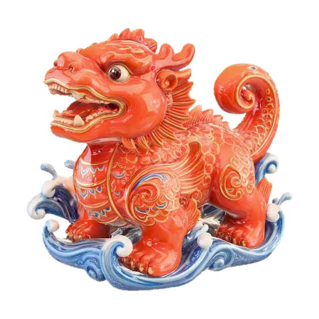 3D model for Crimson Wave Dragon