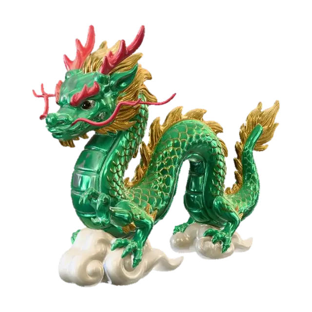 loong - Fantasycreature 3D model, vytvořený pomocí AI