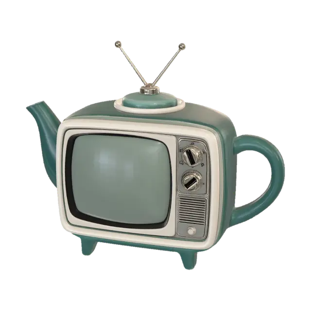 Pour a cup and catch your favorite show 📺 - Teapot 3D model, vytvořený pomocí AI
