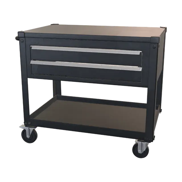 3D model for Black Metal Tool Cabinet on Wheels