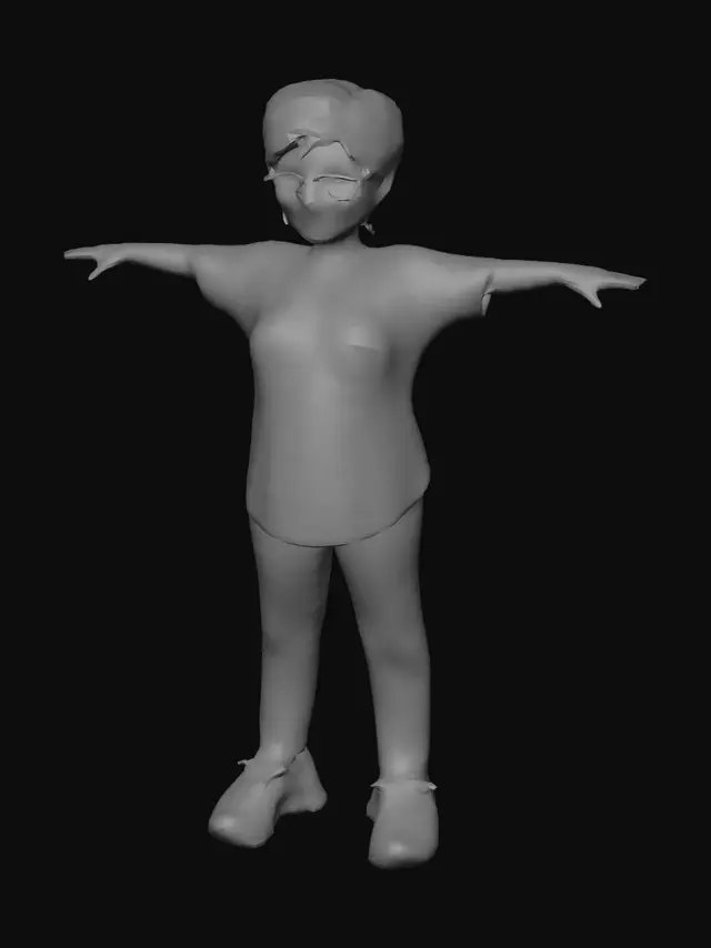 3D model for T-Pose Portrait